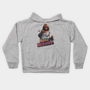 Reba McEntire // 90s Retro Classic Design Kids Hoodie